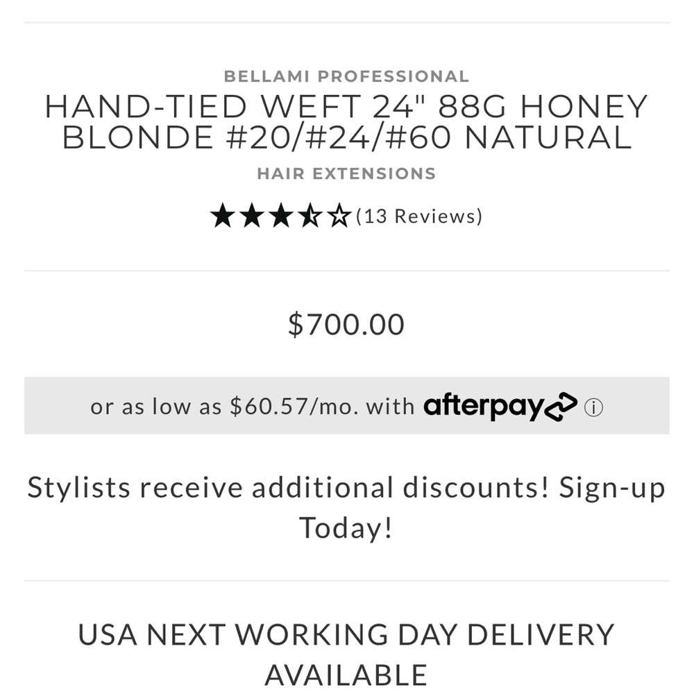 Bellami Professional Hair Extensions - Honey Blonde